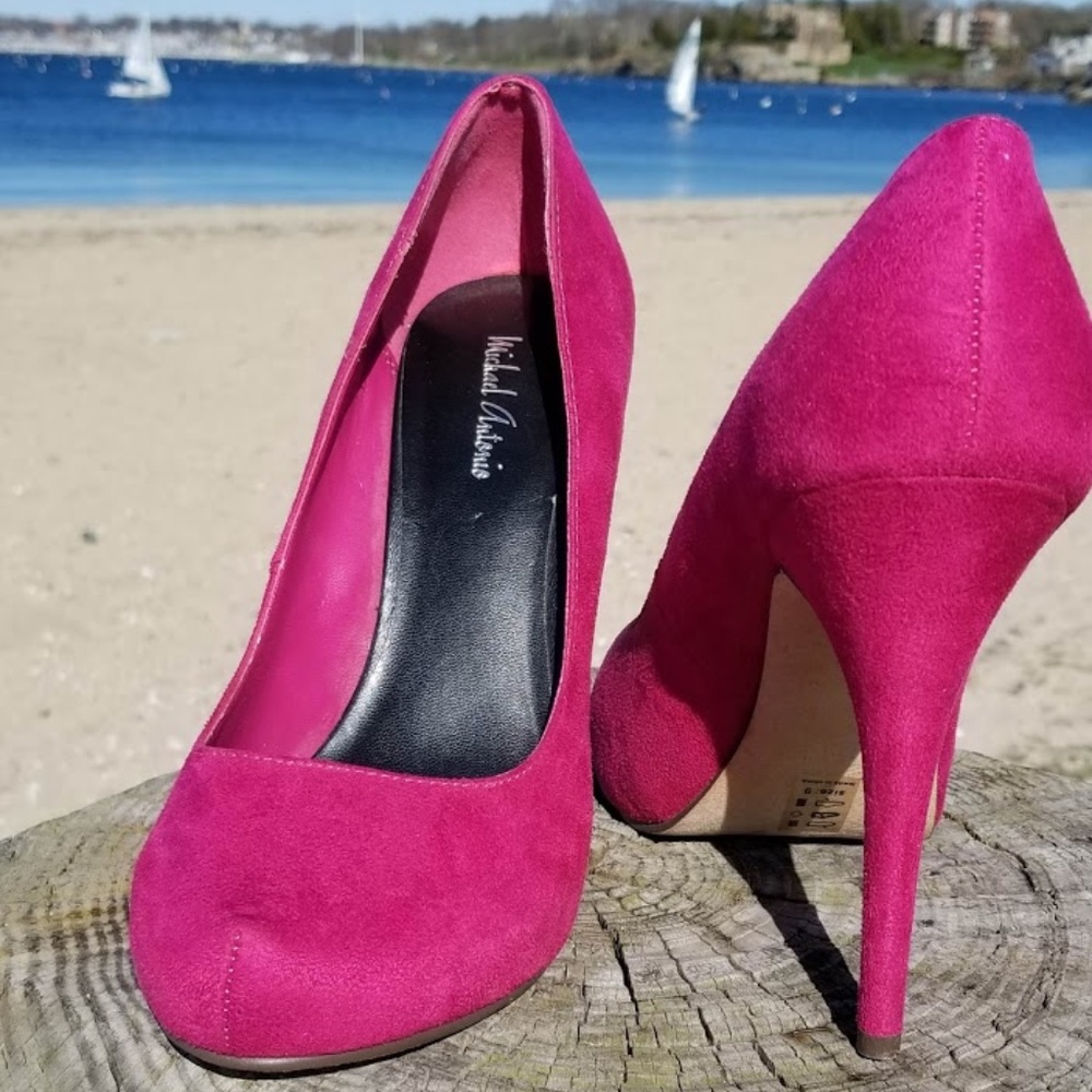 MICHAEL ANTONIO ▪ Plush Magenta HEELS Luxury - Picture 2 of 8
